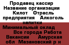 Продавец-кассир › Название организации ­ Килот › Отрасль предприятия ­ Алкоголь, напитки › Минимальный оклад ­ 20 000 - Все города Работа » Вакансии   . Амурская обл.,Мазановский р-н